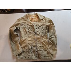 VTG Z Cavaricci Sage Corduroy Jacket GrandpaCore Pockets Womens Large‎ Y2K